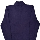 Polo By Ralph Lauren 1/4 Zip - Large Purple Cotton