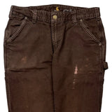 Carhartt Carpenter Trousers - 30W 29L Brown Cotton