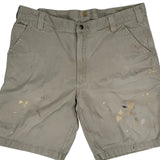 Carhartt Carpenter Shorts - 36W 10L Grey Cotton