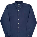 Ralph Lauren Shirt - Medium Navy Cotton