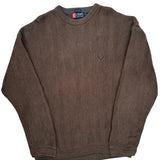 Chaps Ralph Lauren Sweater - Large Brown Cotton