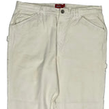 Dickies Carpenter Trousers - 32W 27L White Cotton