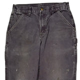 Carhartt Carpenter Trousers - 32W 30L Grey Cotton