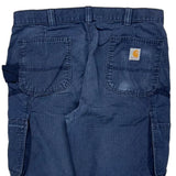 Carhartt Ripstop Cargo Trousers - 36W 30L Blue Cotton Blend