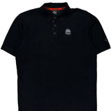 Skull Logo Harley Davidson Graphic Polo Shirt - Large Black Cotton
