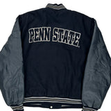 Penn State Jh Designs College Varsity Jacket - XL Navy Leather