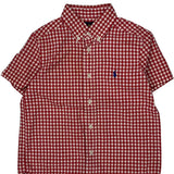 Age 4 Ralph Lauren Checked Shirt - Small Red Cotton