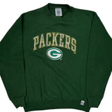 Green Bay Packers Logo 7 Nfl Sweatshirt - Medium Green Cotton
