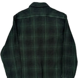 Levis Checked Flannel Shirt - Small Green Cotton
