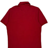 Tommy Hilfiger Slim Fit Polo Shirt - Large Red Cotton