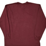 Carhartt Long Sleeve T-Shirt - 2XL Burgundy Cotton