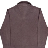 Polo By Ralph Lauren 1/4 Zip - Large Brown Cotton