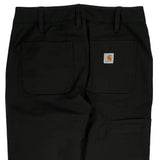 Carhartt Carpenter Trousers - 28W UK 8 Black Cotton