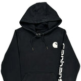 Carhartt Spellout Hoodie - XS Black Cotton