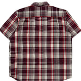 Carhartt Checked Short Sleeve Shirt - XL Red Cotton