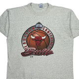 Chicago Bulls Salem Single Stitch T-Shirt - 2XL Grey Cotton
