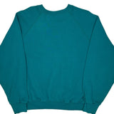 90S Blank Lee Sweatshirt - XL Green Cotton Blend