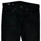 Levis Slim Fit Jeans - 34W 32L Black Cotton