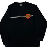 Skateboards Santa Cruz Graphic Long Sleeve T-Shirt - Medium Black Cotton