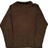 Harley Davidson Spellout 1/4 Zip - XL Brown Cotton