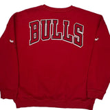 Chicago Bulls Unk Nba Sweatshirt - Large Red Cotton