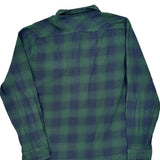 Levis Checked Flannel Shirt - Large Blue Cotton
