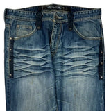 Escapism Hip Hop Jeans - 36W 34L Blue Cotton Blend