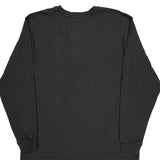 Carhartt Henley Long Sleeve T-Shirt - Large Black Cotton