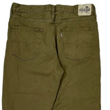 Silver Tag Levis Cropped Loose Jeans - 34W 26L Green Cotton