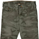 True Religion Camo Shorts - 34W 10L Camo Cotton