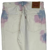 Levis 501 Tie-Dye Jeans - 28W 30L Multicoloured Cotton