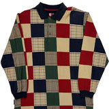 Chaps Ralph Lauren Checked Rugby Shirt - Large Multicoloured Cotton