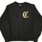 Reverse Weave Champion Spellout Sweatshirt - Medium Gold Cotton