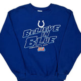 Indianapolis Colts Csa Nfl Sweatshirt - Large Blue Cotton