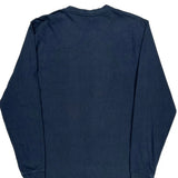 Carhartt Long Sleeve T-Shirt - Small Blue Cotton