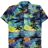 Unbranded Floral Hawaiian Shirt - Medium Multicoloured Cotton