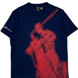 Big Horse Graphic Polo By Ralph Lauren T-Shirt - Large Navy Cotton