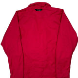 Adidas Windbreaker - Large Red Polyester