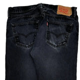 Levis Jeans - 35W 30L Black Cotton