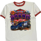 Racing Anvil Graphic T-Shirt - Large Multicoloured Cotton