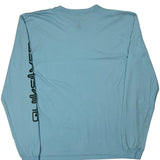 Quiksilver Long Sleeve T-Shirt - Large Blue Cotton