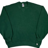 90'S Blank Made In USA Russell Athletic Sweatshirt - 2XL Green Cotton
