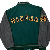 Tigger Disney Cartoon Varsity Jacket - Large Green Polyester