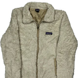 Patagonia Fleece Jacket - Medium Cream Polyester