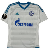 Fc Schalke 04 Adidas 2016-17 Football Shirt - Medium White Polyester