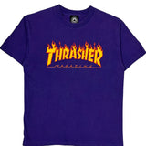 Magazine Thrasher Graphic T-Shirt - Medium Purple Cotton