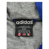 Adidas Striped Jacket - Medium Gray Polyester