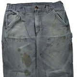 Carhartt Carpenter Trousers - 34W 30L Grey Cotton