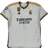 Real Madrid Adidas 2023-24 Vini Jr Home Football Shirt - 2XL White Polyester