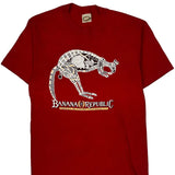 Banana Republic Single Stitch T-Shirt - Large Red Cotton